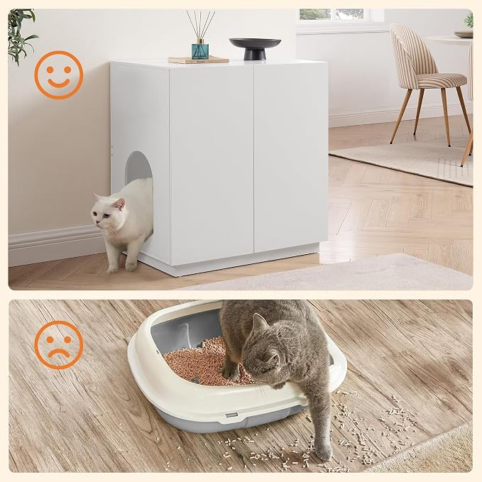 unipaws Tall Cat Litter Box Enclosure - Image 4