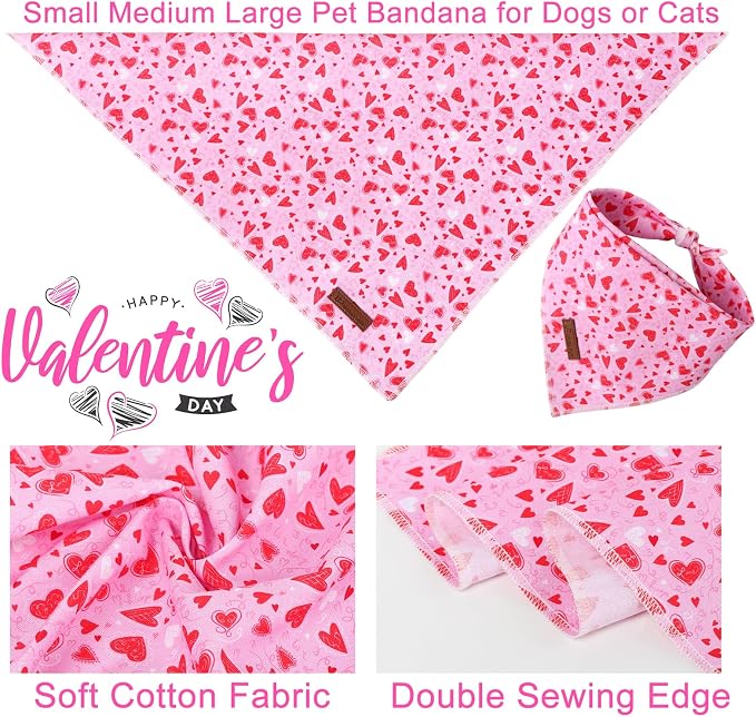 Valentine Dog Bandana - Image 4