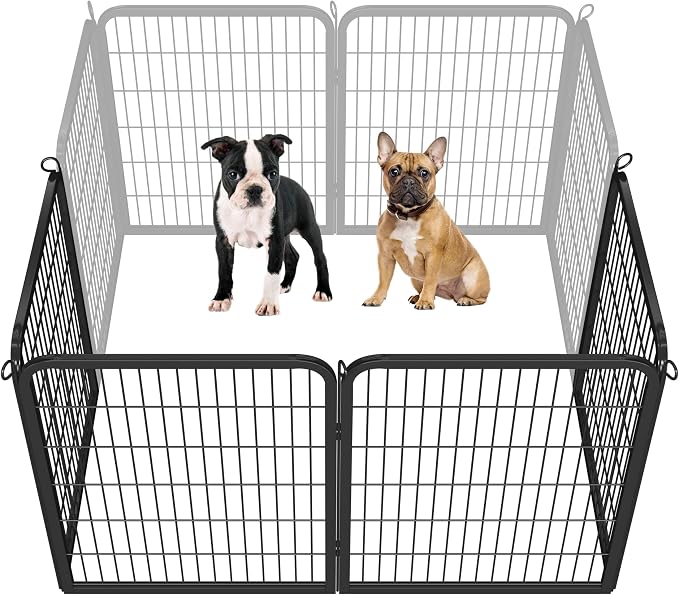 Yaheetech Dog Playpen Outdoor, 32 inch 4 Panels Dog Pen Indoor Heavy Duty Puppy by Yaheetech