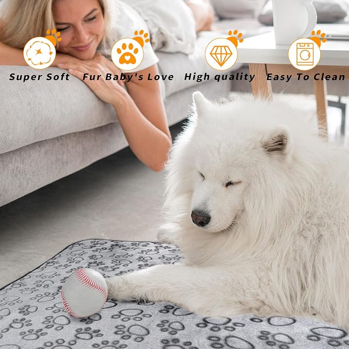 LOKOZ 2 Pack Dog Blanket for Small Medium Dogs, Soft Washable Fleece Pet - Image 6