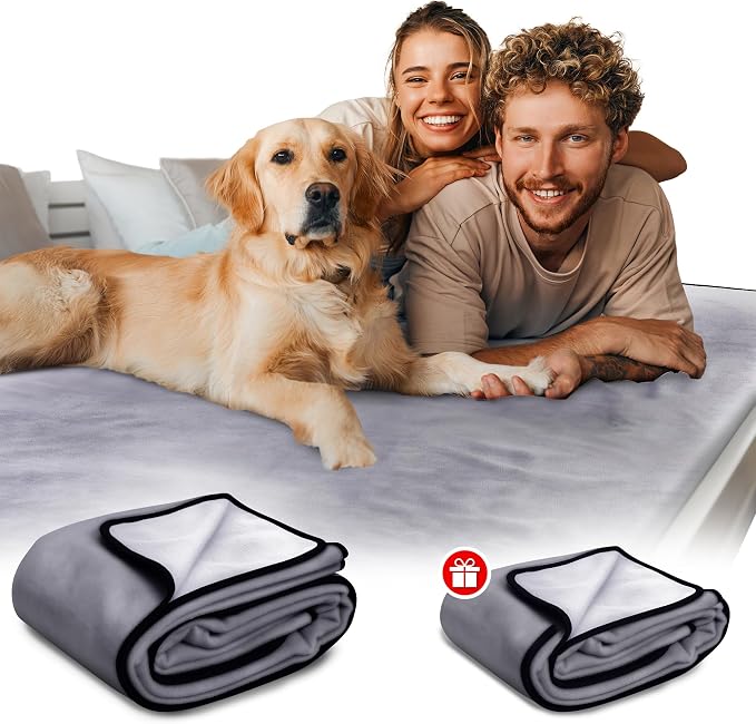 Paw Buddies Waterproof Blanket 80"x90" – Reversible Microfleece Throw - Image 6