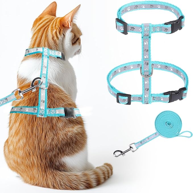 KOOLTAIL Cat Harness and Leash Set, Escape Proof Adjustable Kitten Harness by KOOLTAIL