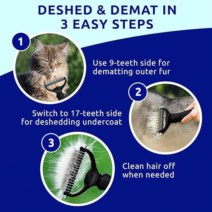 Pat Your Pet Deshedding Dog Brush - Image 4