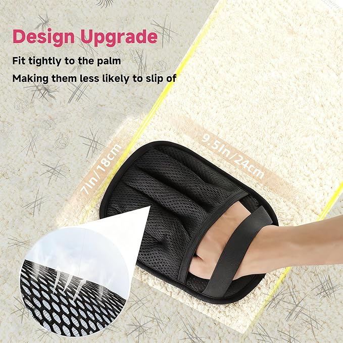 3 PCS Pet Hair Removal Glove and Pet Grooming Glove Kit - Image 2