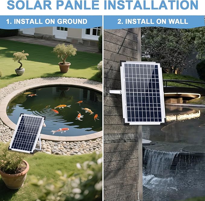 Solar Fountain Pump 12W Solar Water Fountain - Image 6