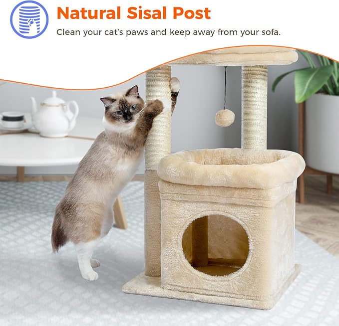 PEQULTI Cat Tree Cat Tower for Indoor Cats - Image 6