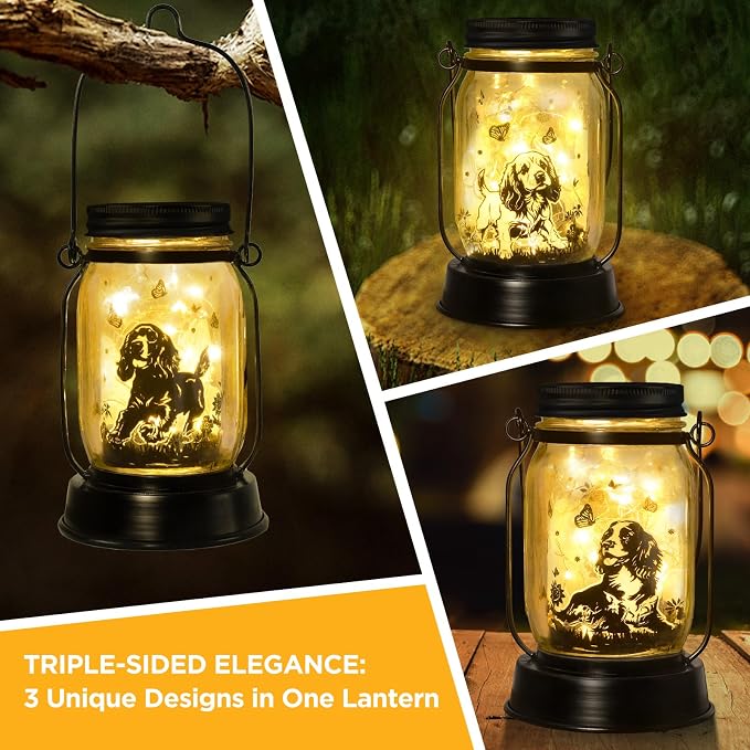 Cocker Spaniel Dog Gifts for Women/Men Cocker Spaniel Solar Lanterns Birthday - Image 4