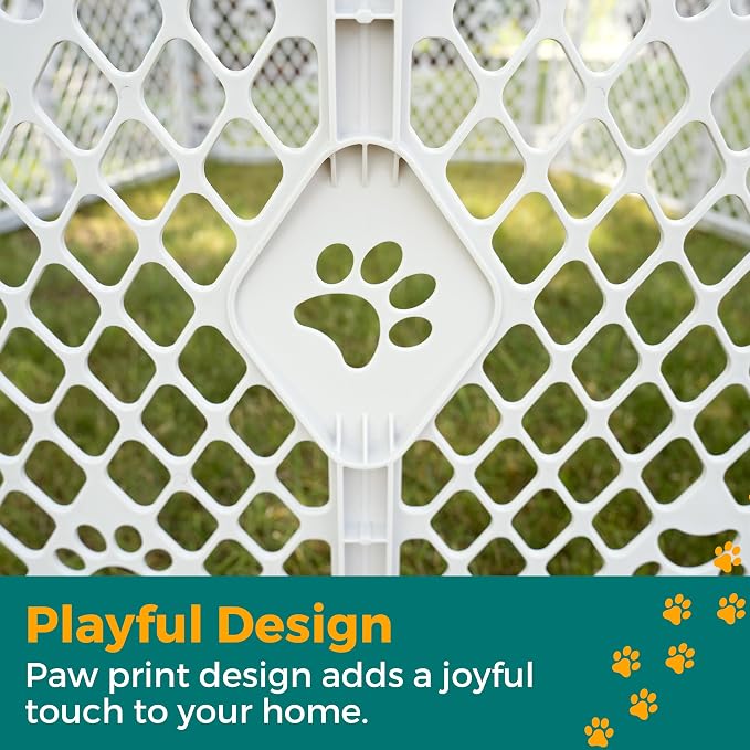 MYPET 6-Panel Paws Petyard, Durable & UV-Resistant Puppy Playpen, - Image 3