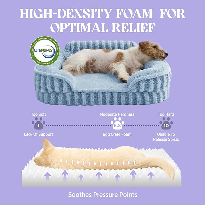 LE SURE Cute Dog Bed Medium Size Dog, Orthopedic Waterproof Medium Pet Beds - Image 3