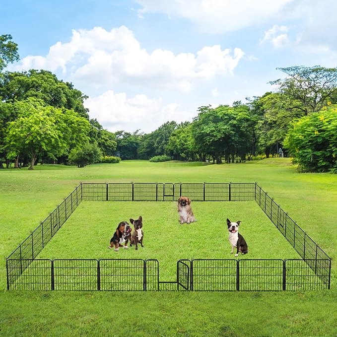 BestPet | Dog Playpen | 24 Inch, 32 Panels | Heavy Duty Metal Pet Exercise Pen - Image 2