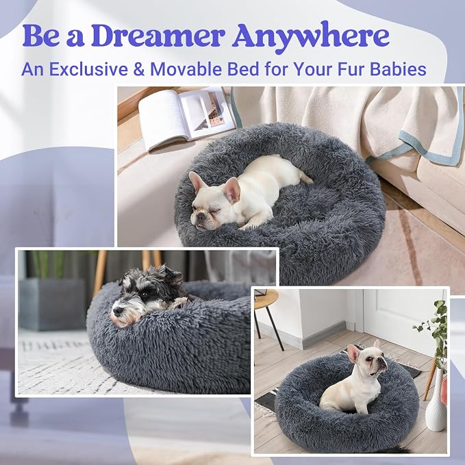 rabbitgoo Calming Dog Bed for Small Medium, 27 inches Pet Bed Machine Washable - Image 8