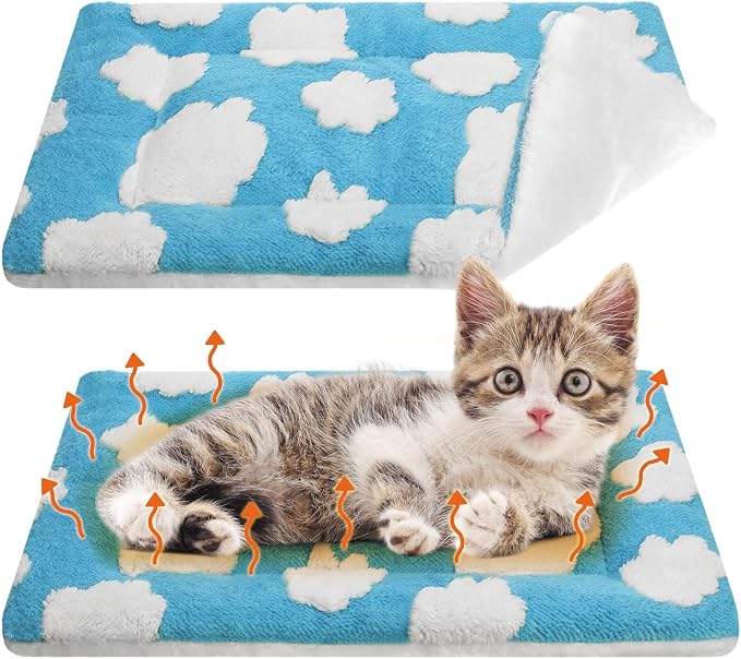 VitalCozy 2 Pack Self Warming Cat Mat Self Heating Pad Bed Reversible Machine by VitalCozy