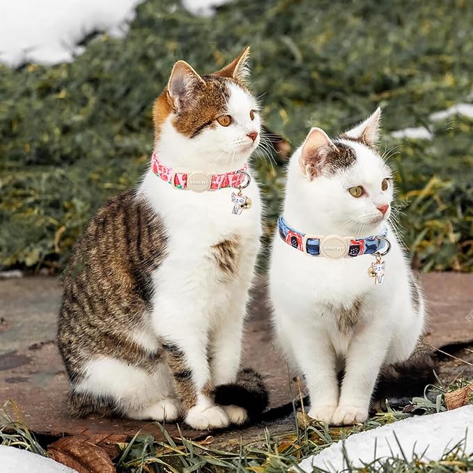 ARING PET 2 Pack Cat Collar-Cute Cotton Cat Collar - Image 4