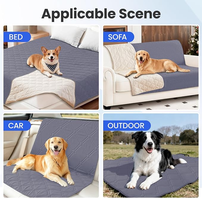 Waterproof Dog Blanket, Non-Slip Soft Pet Bed Cover, Couch Cover - Image 5
