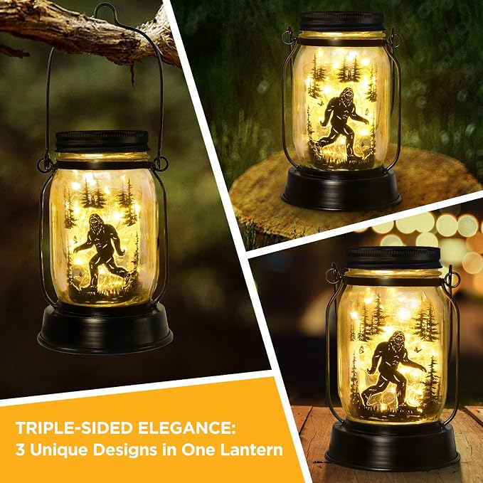 kyoryuger Bigfoot Gifts for Women/Men Bigfoot Solar Lanterns Mom Grandma - Image 4