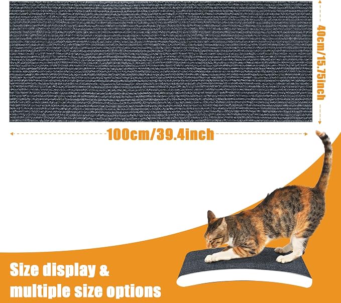cat Scratching mat Self-Adhesive, Trimmable Furniture Protector - Image 2