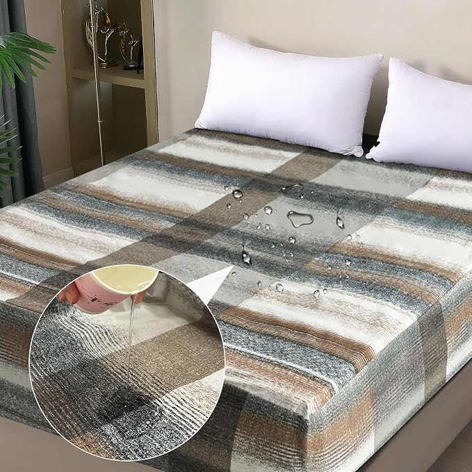 Waterproof Mattress Protector King, Fitted Sheet Style Breathable Mattress Cover by OHANO