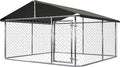 78"x 78" Outdoor Dog Enclosure Heavy Duty Dog Kennel House Mesh Dog Big Cage by Petony