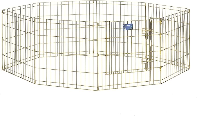 MidWest Homes for Pets Folding Metal Puppy / Dog Exercise Pen, Indoor/Outdoor - Image 2