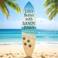 JennyGems Outdoor Decorative Surfboard Wall Art, Pet Wall Decor by JennyGems