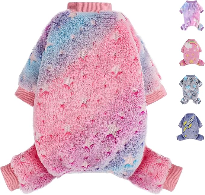 Dog Pajamas Small Girl Female, Warm Winter Extra Small Dog Clothes, Cute Fleece by Unknown