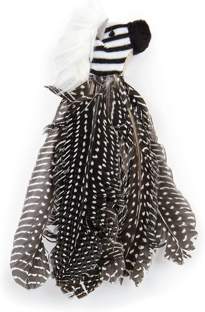 Petlinks HappyNip Zippy Zebra Feather Cat Toy, Contains Silvervine & Catnip - Image 2