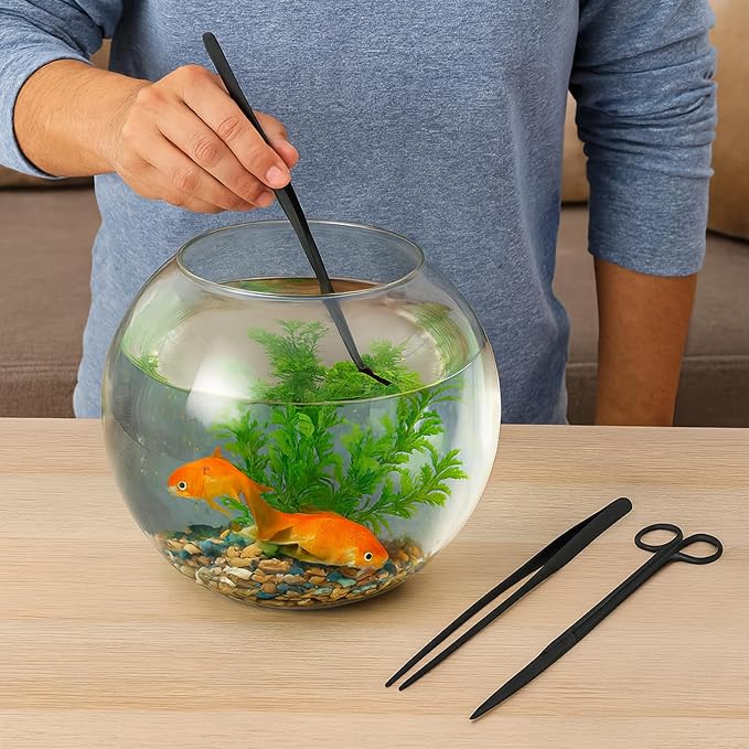 Mandala Crafts Black Stainless Steel Aquascaping Tools Kit – Aquarium Plant - Image 7