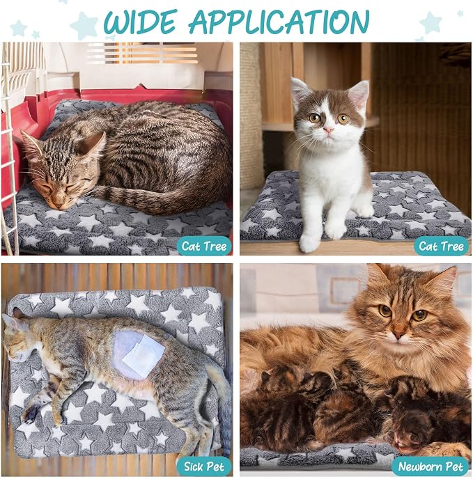 VitalCozy 2 Pack Self Warming Cat Mat Self Heating Pad Bed Reversible Machine - Image 6
