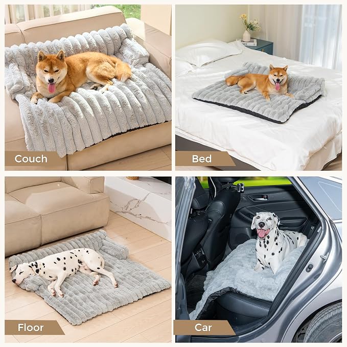 Avont Dog Bed Mat for Couch, Warm Fluffy Calming Sofa Topper Furniture - Image 4