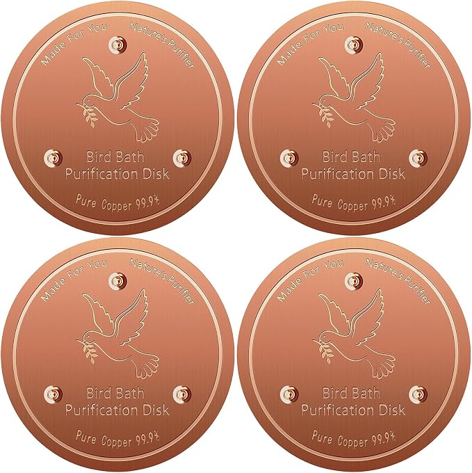 Bird Bath Copper Disk, Pure Copper Bird Bath Purification Disc, Save Cleaning by Unknown