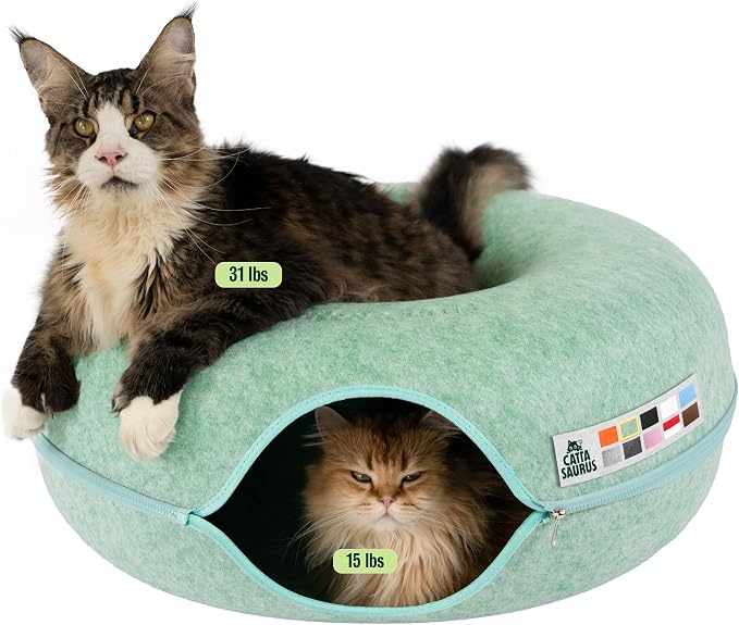 Cattasaurus Peekaboo Cat Cave, Extra Spacious by Cattasaurus