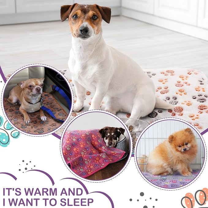 Hestya 4pcs Waterproof Dog Puppy Pads Soft Cat Blanket Dog Sleeping Mat - Image 5