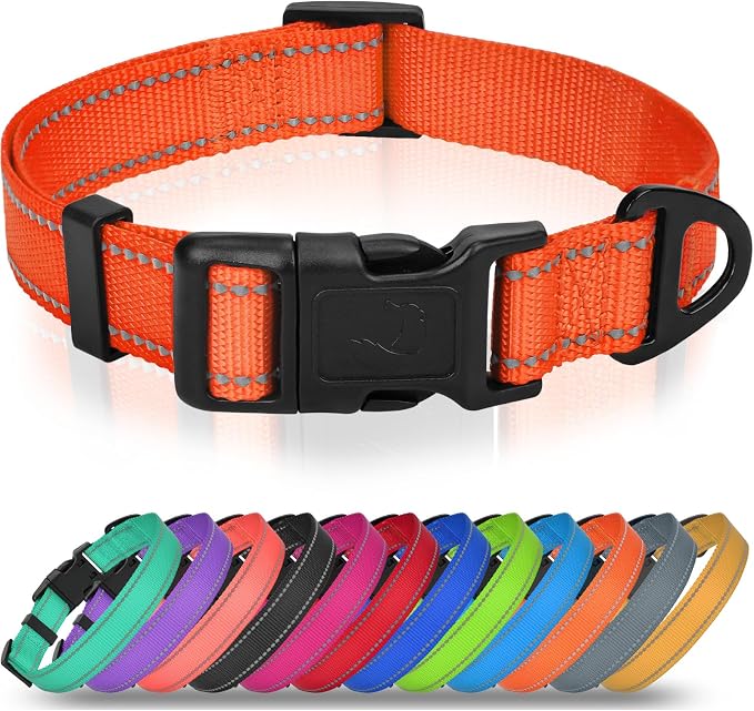 Joytale Reflective Dog Collar, Adjustable Nylon Pet Collar by Joytale