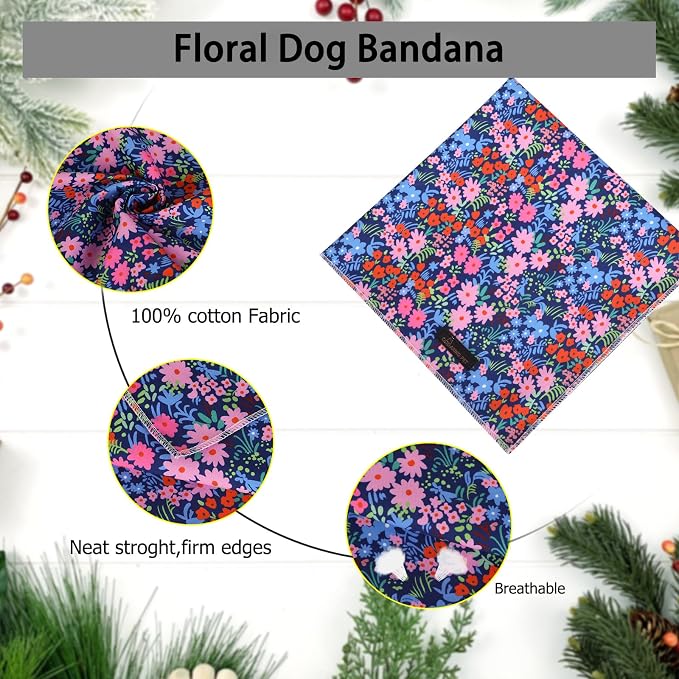 ARING PET Floral Dog Bandanas - Image 2