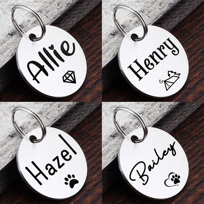 Ultra Joys Dog ID Tag, Custom Dog Tag Personalized Cat Tag, Pet ID Tag - Image 4