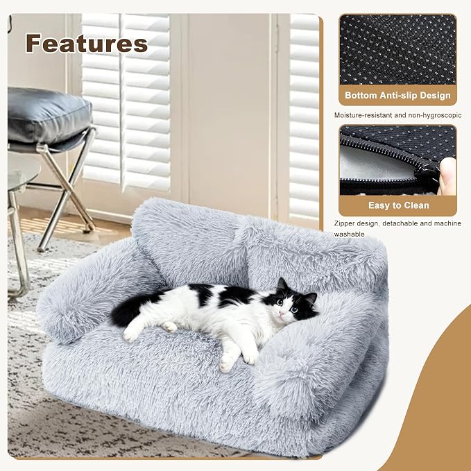 Large Cat Beds for Indoor Cats, Dog Couch Bed, Cute Cat Couch Sofas for Less - Image 5