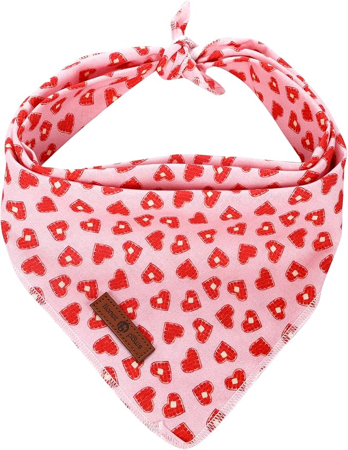 lionet paws Valentines Dog Bandana by lionetpaws