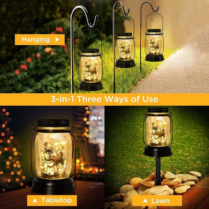 Shiba Inu Gifts for Women/Men Shiba Inu Solar Lanterns Mom Birthday Shibe Dog - Image 5
