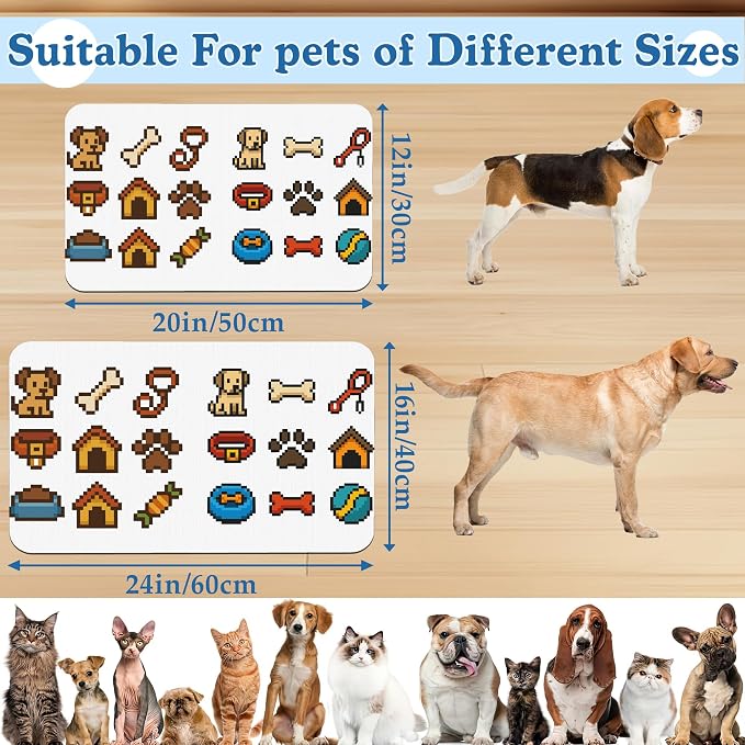Dog Fun Pet Feeding Mat–Christmas Stocking Quick Dry Absorbent Dog Cat Food Mat - Image 2