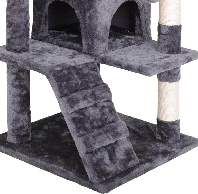 54-Inch Cat Tree for Large Cats, Sturdy Multi-Level Cat Tower - Image 6