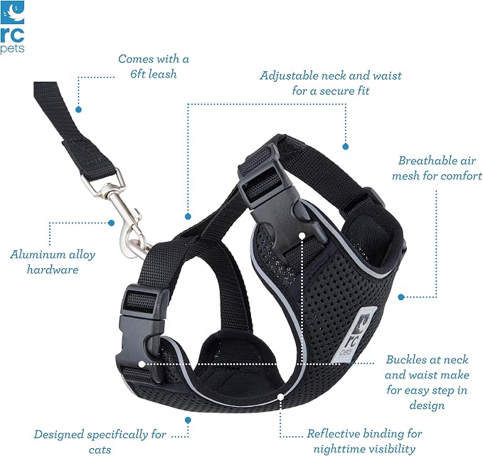 RC Pets Adventure Kitty Harness Includes Adjustable, Airmesh Fabric - Image 6