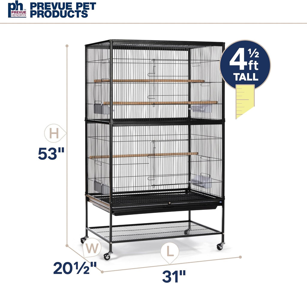 Prevue Pet Products Steel Bird Flight Cage with Wheels - GlobalHabitat Supply