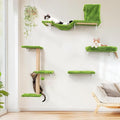 FUKUMARU Cat Wall Shelves, Stable & Safe 4 in 1 Cat Furniture Set, Wooden by FUKUMARU