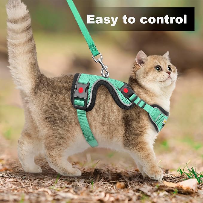 Cat Harness and Leash for Walking, Retractable Cat Harnesses and Leash Set - Image 5