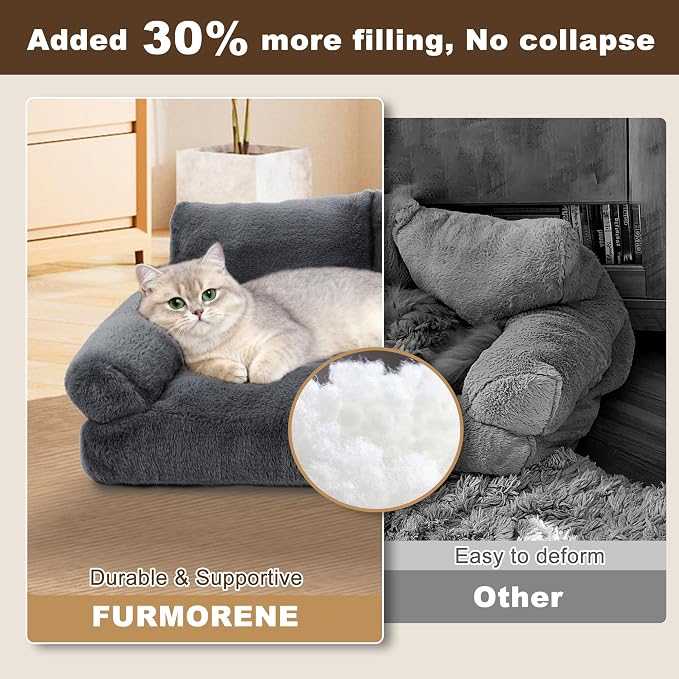 Cat Beds for Indoor Cats, Cat Couch Bed, Cute Cats Sofas for Pets, Small Dog - Image 5