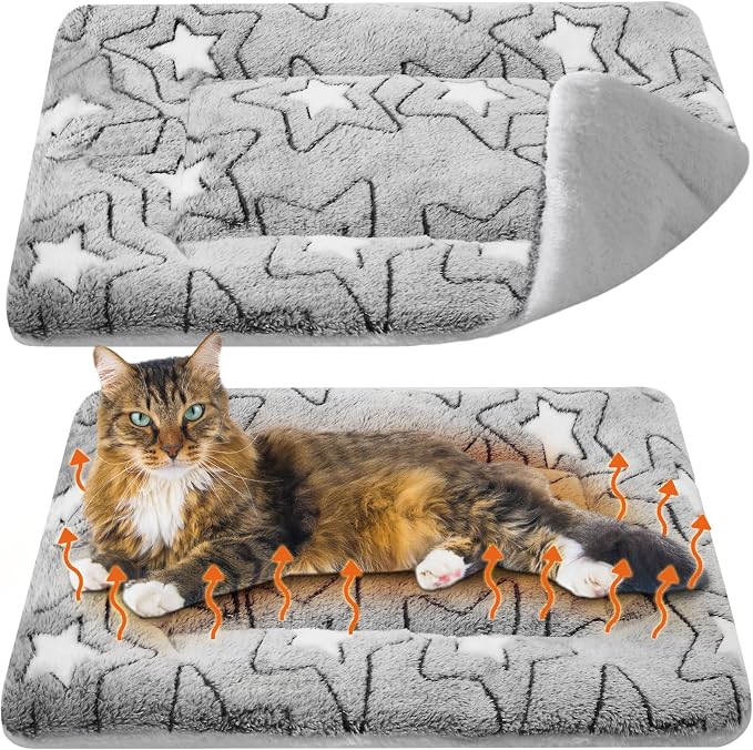 VitalCozy 2 Pack Self Warming Cat Mat Self Heating Pad Bed Reversible Machine by VitalCozy