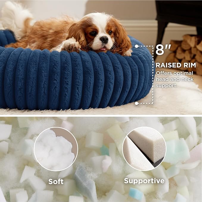 Bedsure ComfyFleece™ Donut Medium Dog Bed - Image 2