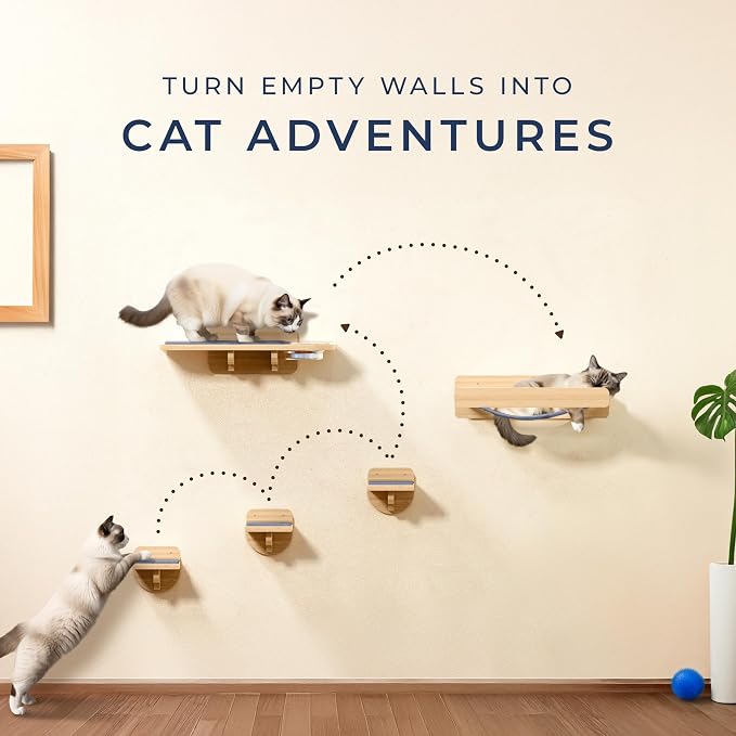 Space-Saving Cat Wall Shelves – Interactive Cat Wall Climber - Image 6