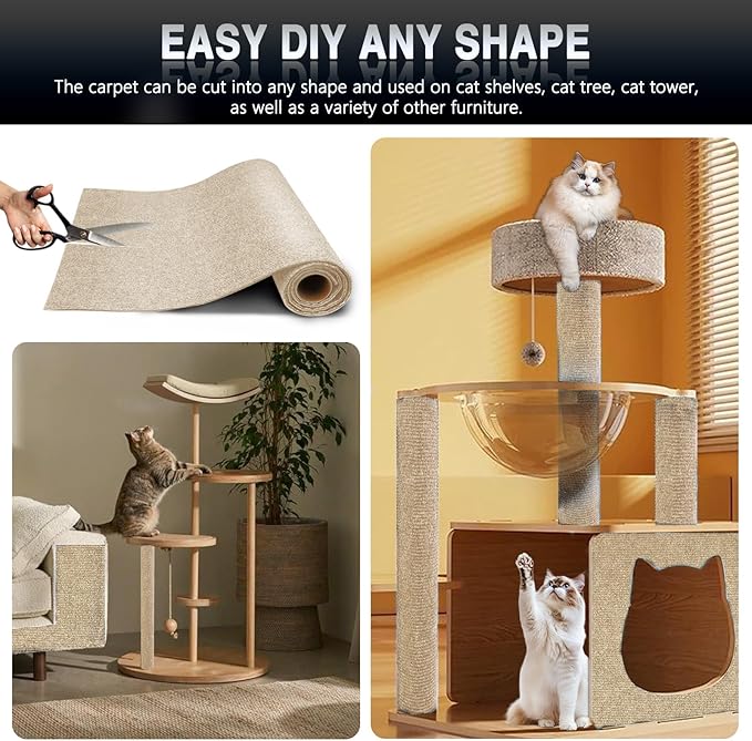 1Pack Total 39.3"x15.8" Cat Scratch Mat - Image 6