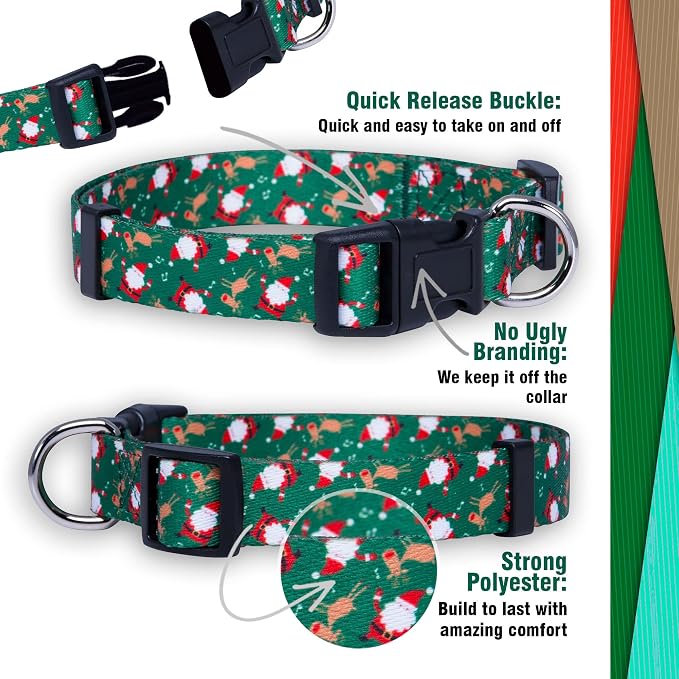 Native Pup Christmas Dog Collar- Winter Holiday Collars - Image 4